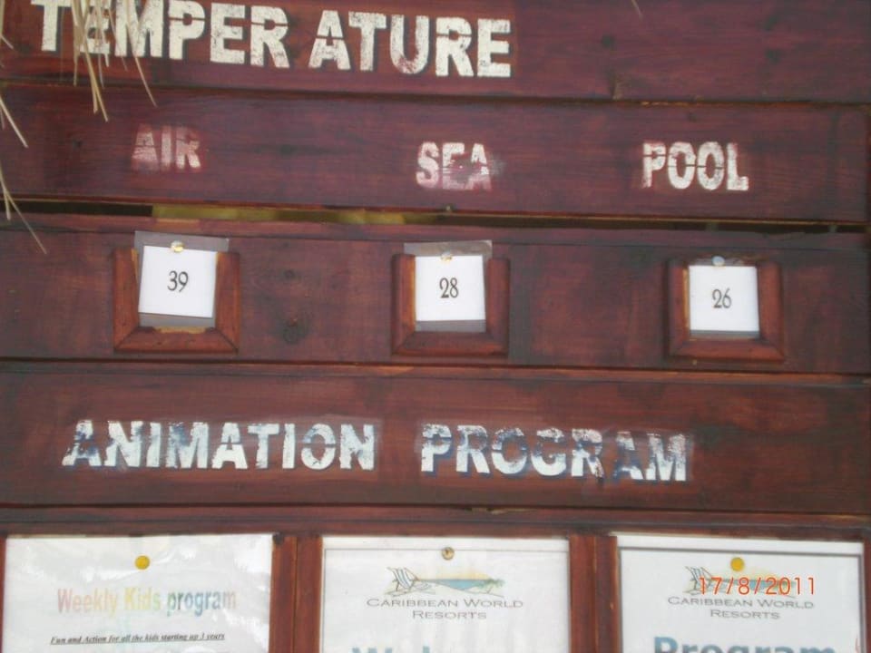 Les températures Sentido Caribbean World Soma Bay