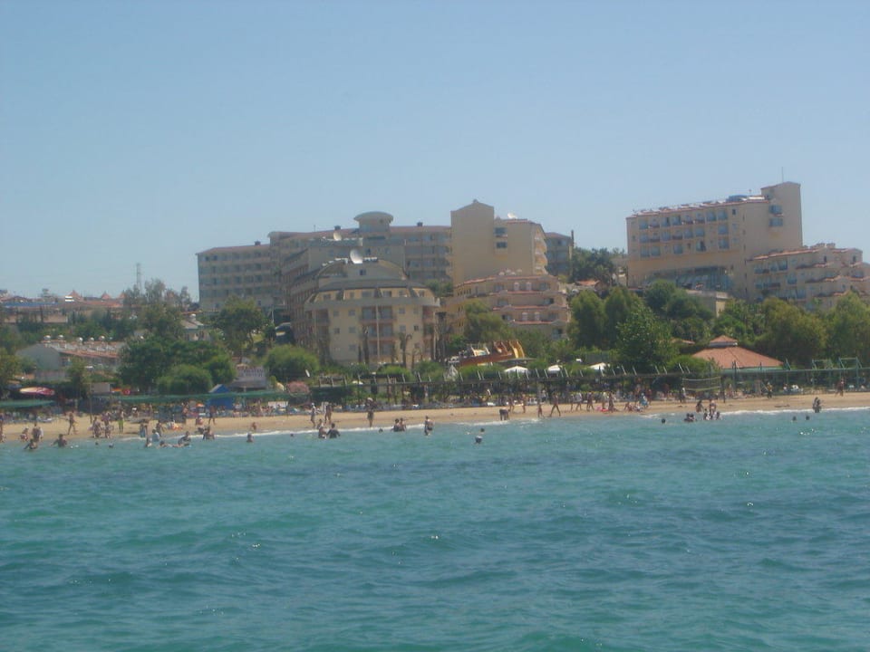 Вид на отель с моря Side Alegria Hotel & Spa - Adults only +16