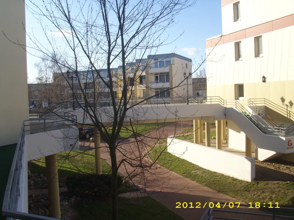 Blick in die Anlage Ferienwohnungen Ferienpark Weissenhäuser Strand