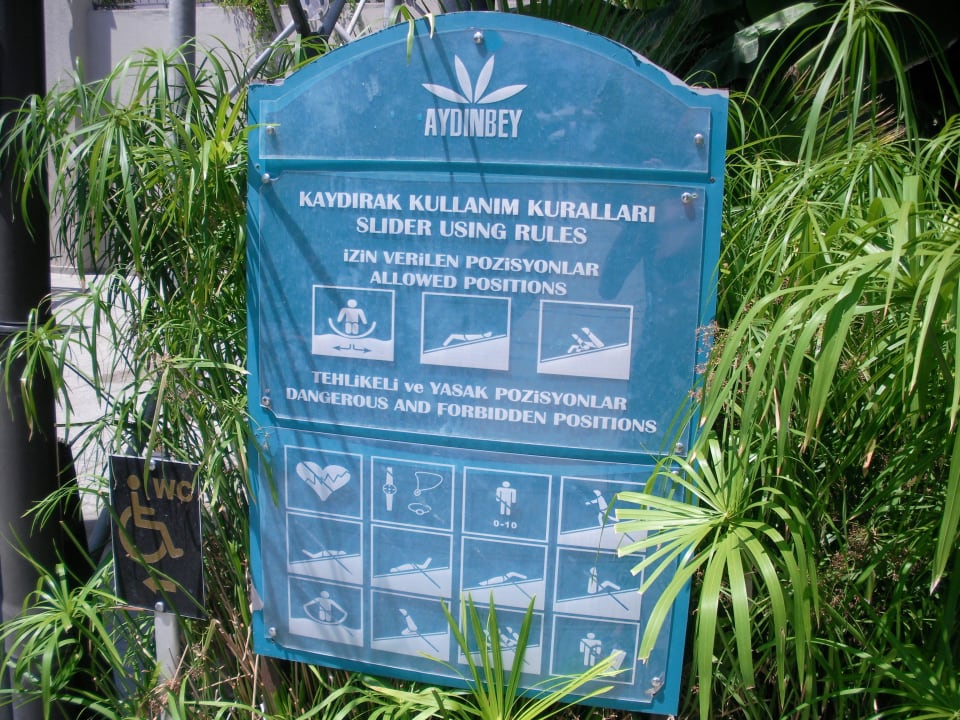 Hinweisschild Aydinbey Kings Palace & Spa