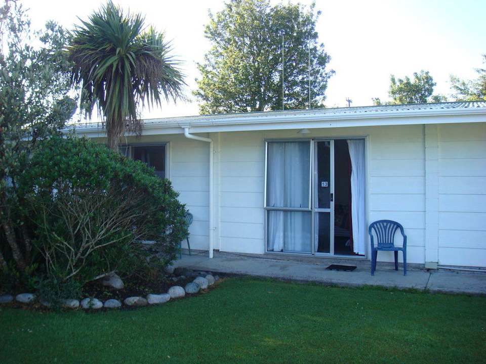 Rückseite des Motelzimmers Westport Motels