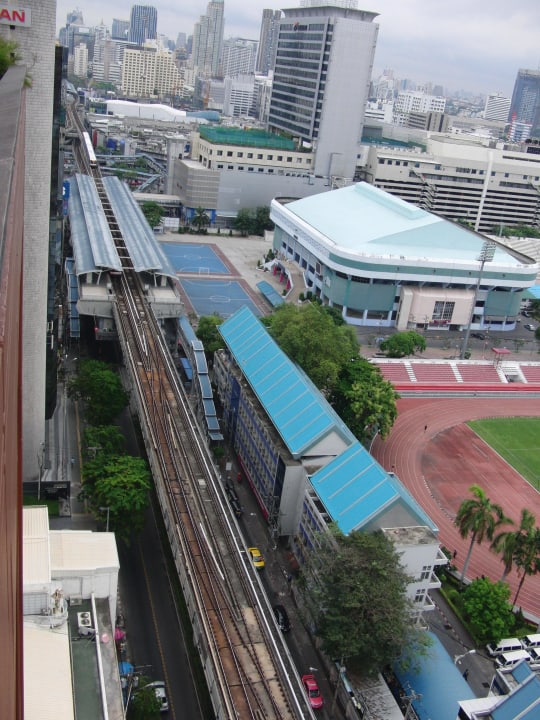 Blick auf die Skytrain Siam@Siam Design Hotel Bangkok