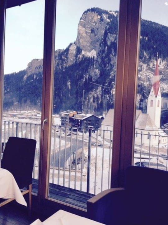 Blick aus dem Frühstücksraum Hotel Adler