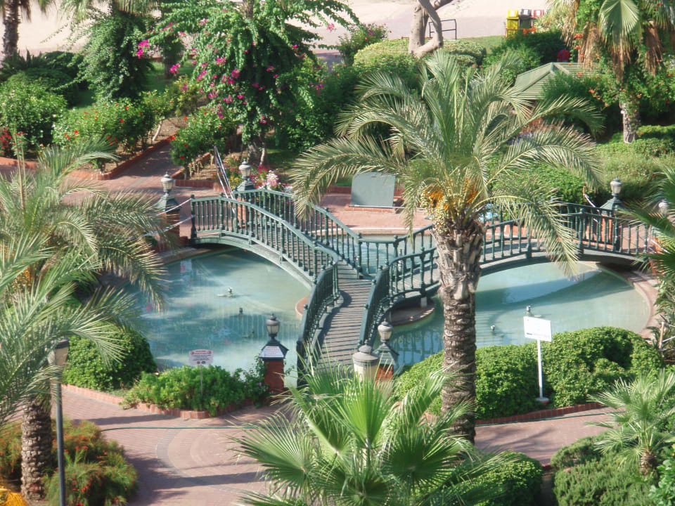 Blick aus dem Restaurant Gardenia Hotel