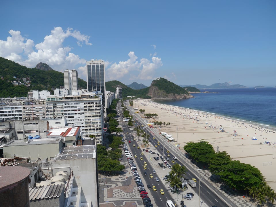Bick vom Pool auf die Copacabana und Zuckerhut  Hotel PortoBay Rio de Janeiro