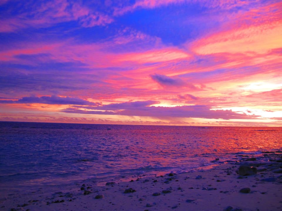 Sonnenuntergang Hotel Matamanoa Island Resort