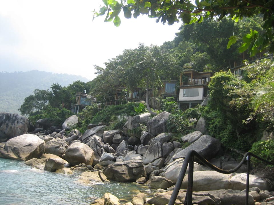 Endes des Strandes Panviman Resort Koh Phangan