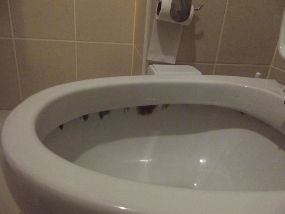 Brudna toaleta Enki Hotel