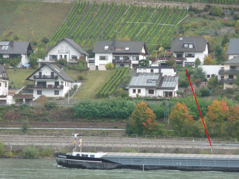 Sehr gute Lage, von anderer Rheinseite aus gesehen Ferienwohnung Elisabeth & Albert Kunz