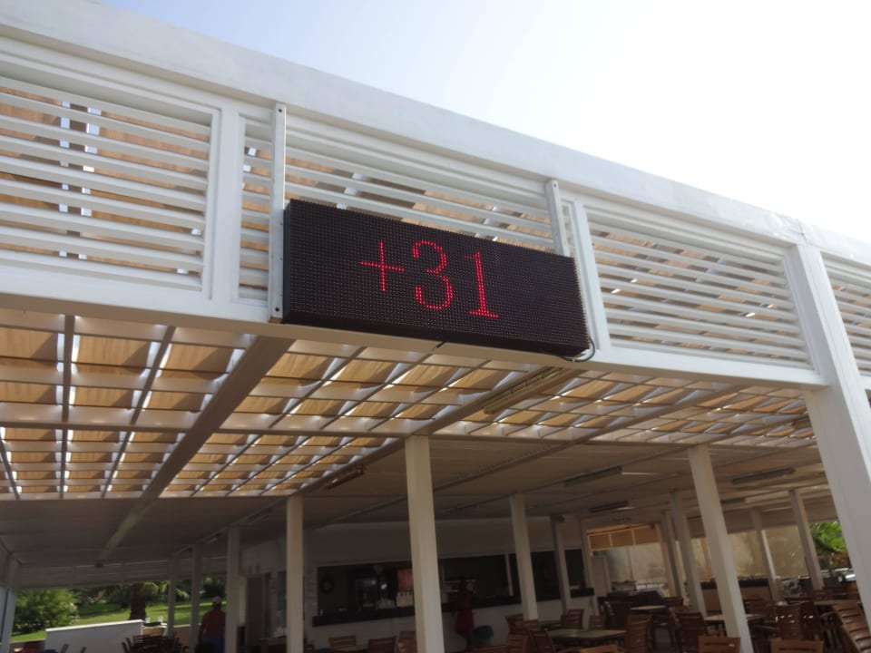 31 Grad Celsius um 9 Uhr am Morgen Club Sidelya Hotel