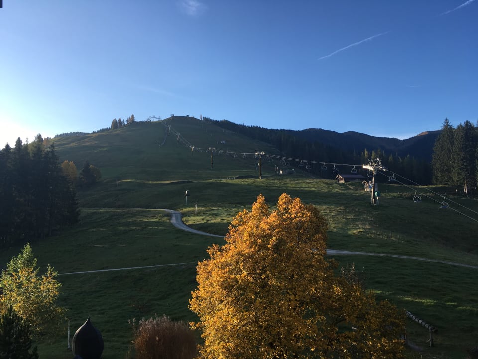 Ausblick Holzhotel Forsthofalm