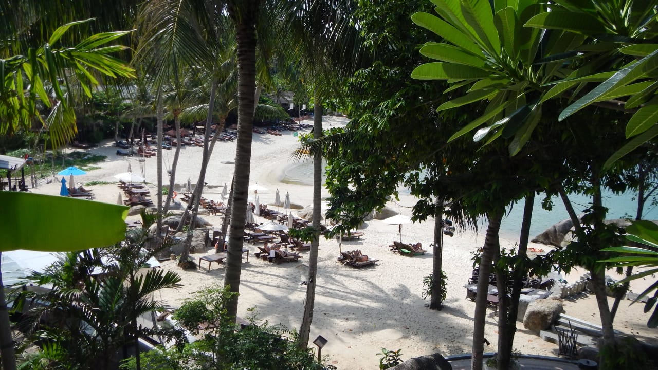 Blick zum Strand Panviman Resort Koh Phangan
