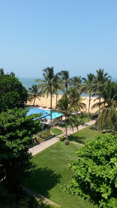 Blick von unserem Zimmer Hotel Camelot Beach
