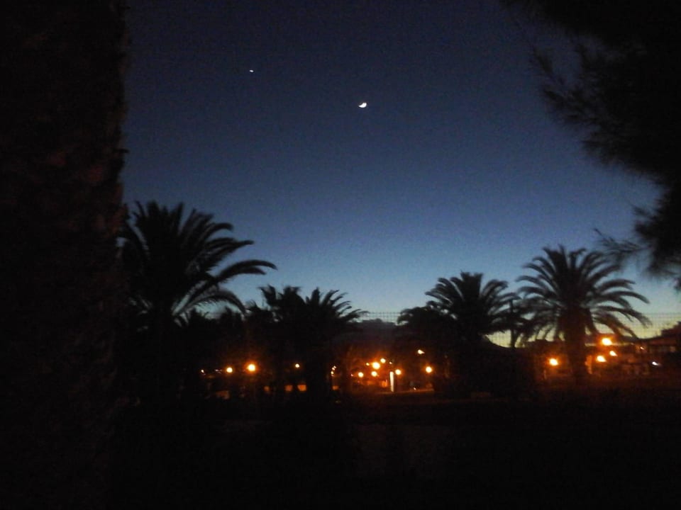 Nachtstimmung von Terrasse Bungalow MP Club Caleta Dorada