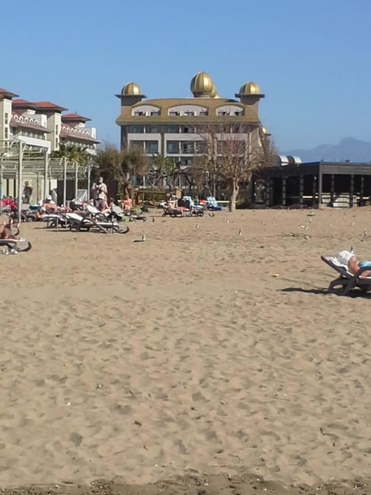 Hotel vom Strand aus Aydinbey Kings Palace & Spa