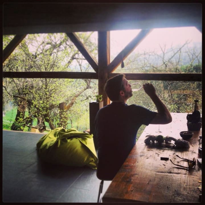 Küche mit Panoramafenster LUXGUT - OLIVIA