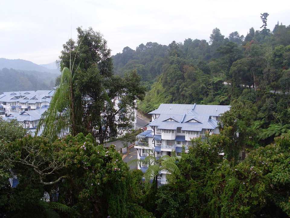 Ausblick vom Balkon Hotel De' La Ferns