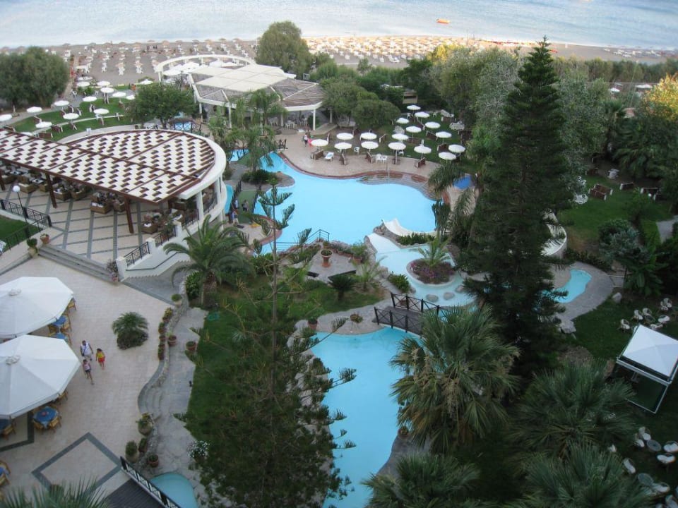 Blick vom Balkon Hotel Calypso Beach