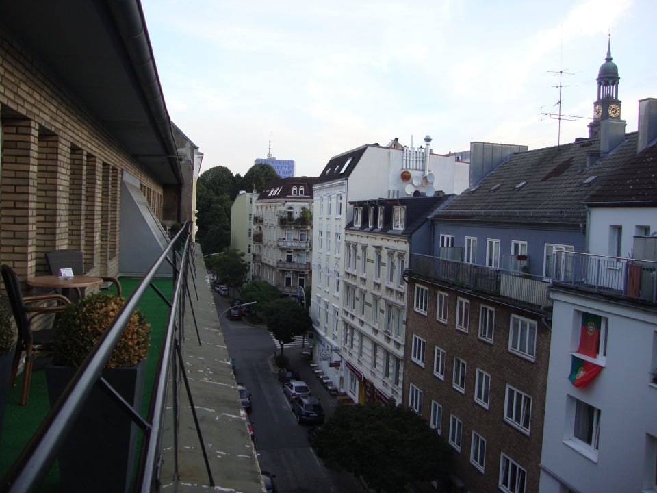 Ausblick nach links vom Balkon 408 Hotel Stella Maris
