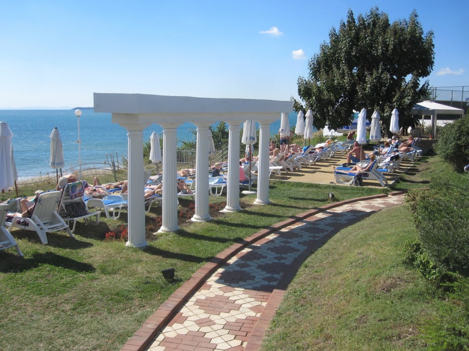 Liegen Blick Richtugn Meer Hotel Sineva Beach