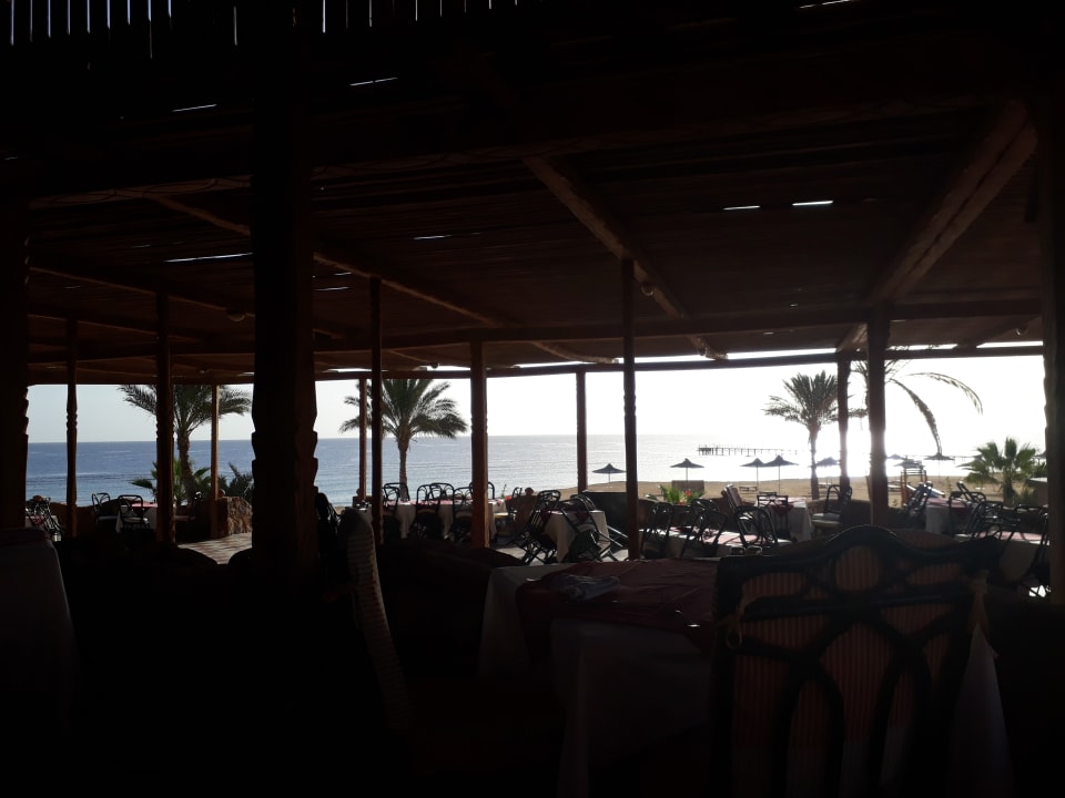 Blick beim Mittagessen auf's Meer  Wadi Lahmy Azur Resort