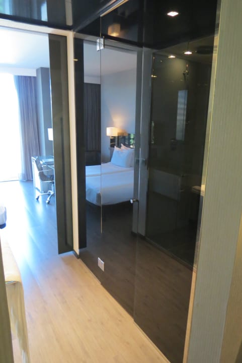 Blick auf Toilettentür Hotel Eurostars Palace