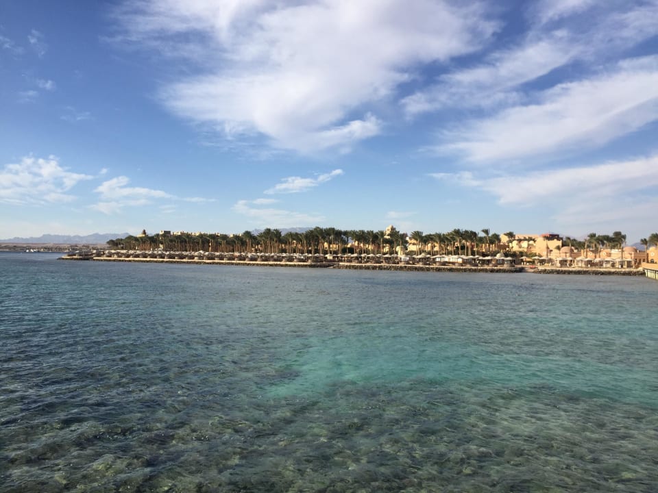 Aussicht auf die Anlage vom Steg aus Grand Makadi