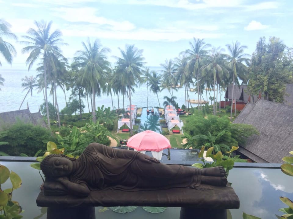 Ausblick von der Lobby Hotel Kupu Kupu Koh Phangan