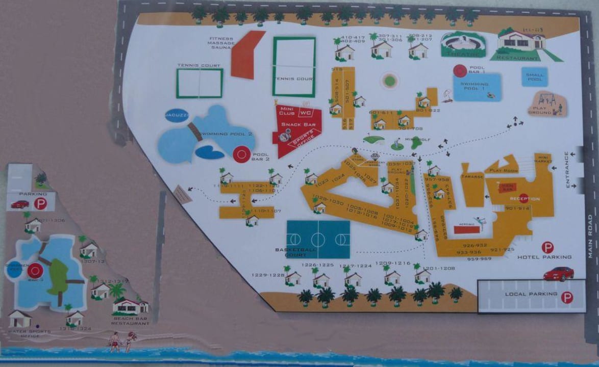 retuschierter Lageplan Atlantica Marmari Beach