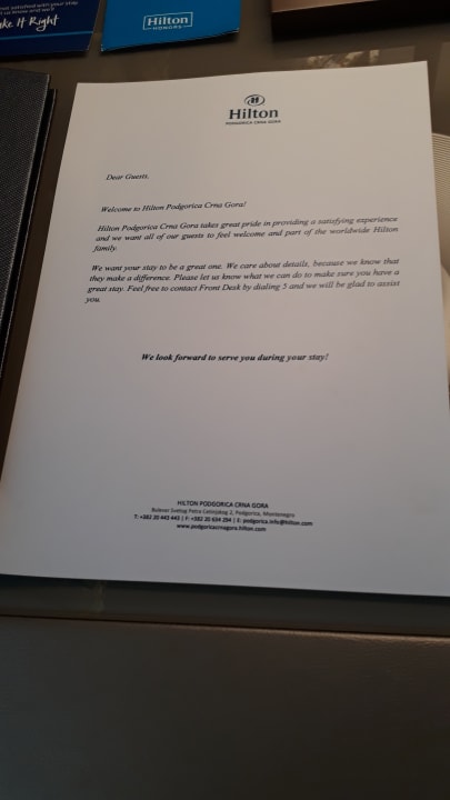 Zimmer Hilton Podgorica Crna Gora
