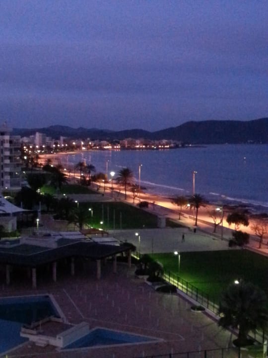 Abendstimmung vom Balkon Hipotels Hipocampo Playa