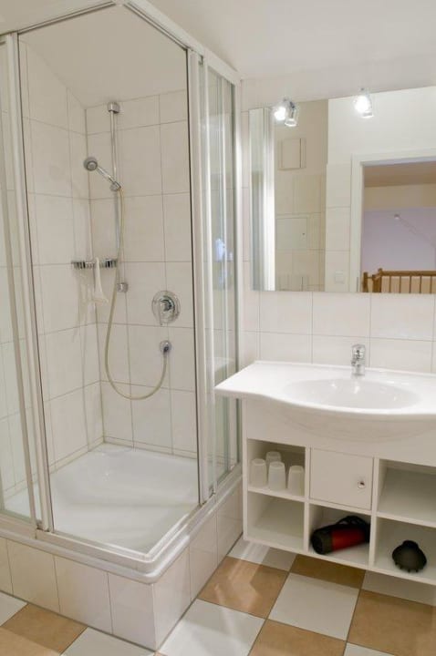 Badezimmer Ferienwohnungen in der Apartment-Residenz Ostseestrand