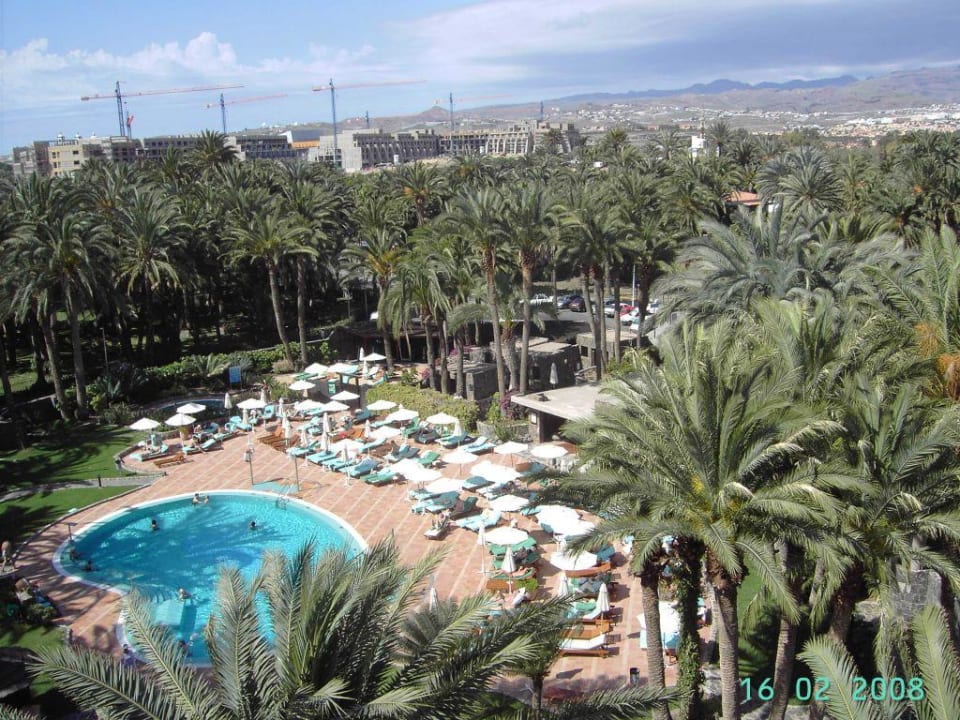 Blick zum Pool Seaside Hotel Palm Beach