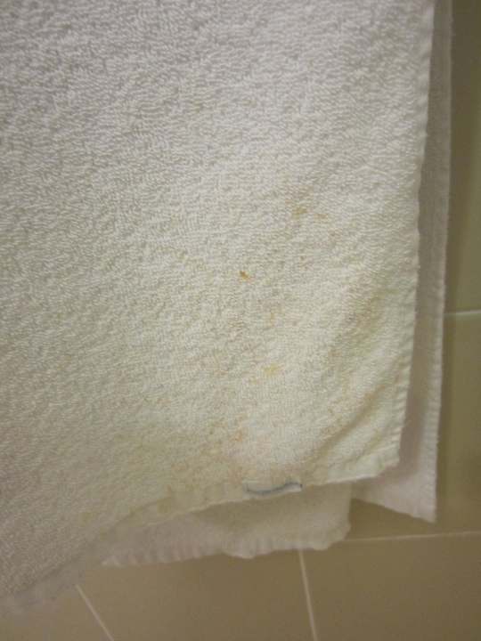 Flecken auf den Handtüchern Villa Las Brujas