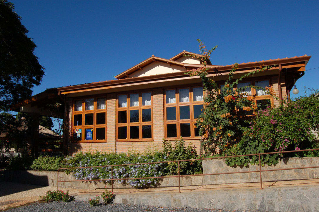Der Frühstücksraum von aussen Hotel Pousada Gira Sol