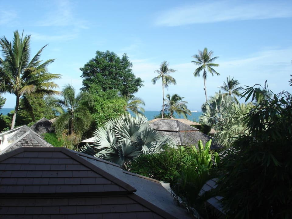Blick vom Zimmer  The Sunset Beach Resort & Spa