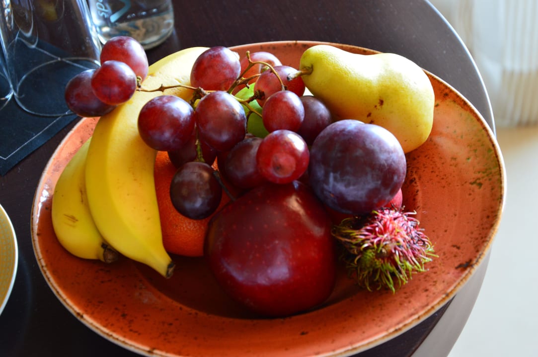 Begrüßung vom Hotel auf dem Zimmer Fairmont The Palm