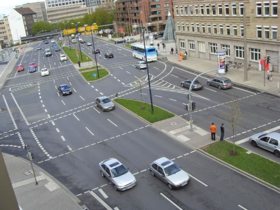 Blick aus dem Fenster. Hotel Unique Dortmund Hauptbahnhof