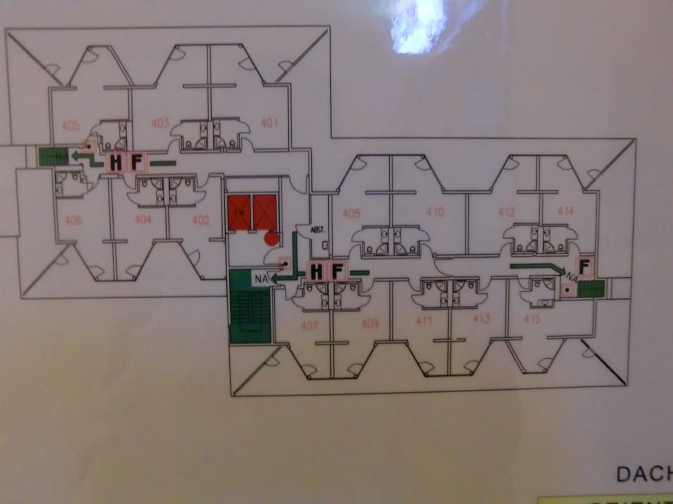Zimmerplan 4. OG Vivea Hotel Bad Schönau - Zur Quelle