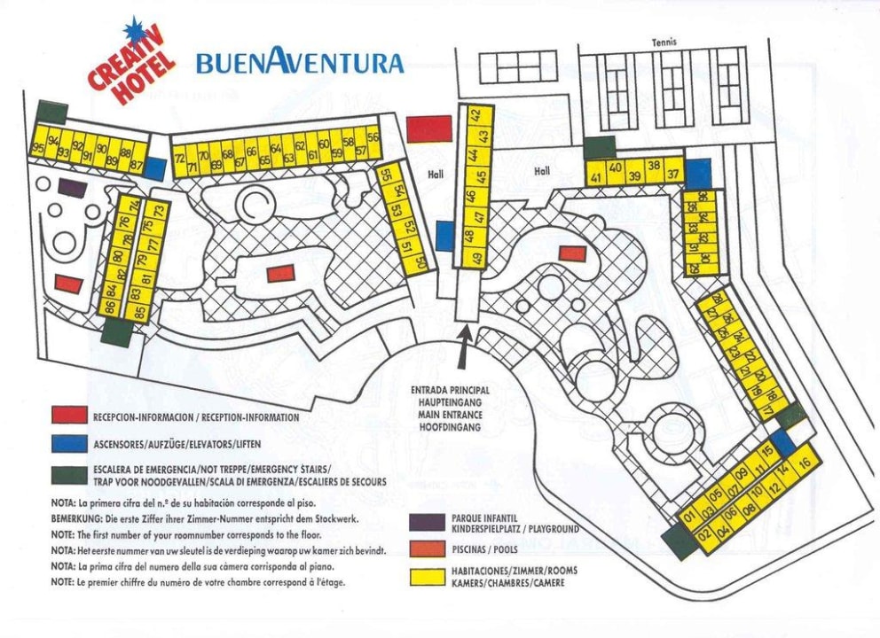Grundriss der Hotelanlage Abora Buenaventura by Lopesan Hotels