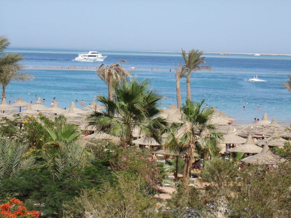 Ausblick aus unserem Zimmer im T.Block Giftun Azur Resort