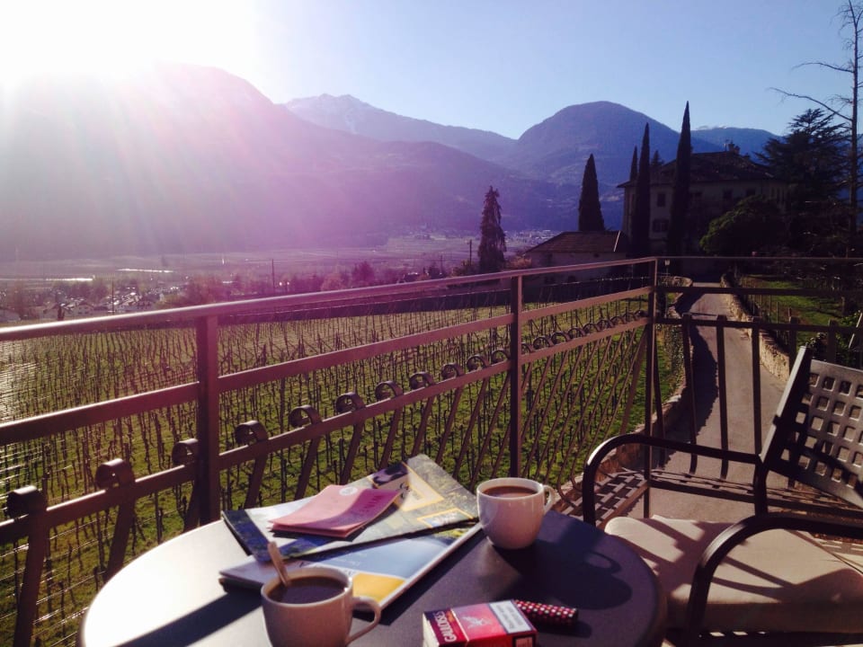 Die Aussicht von unserem Balkon Ferienwohnungen Hochbrunner