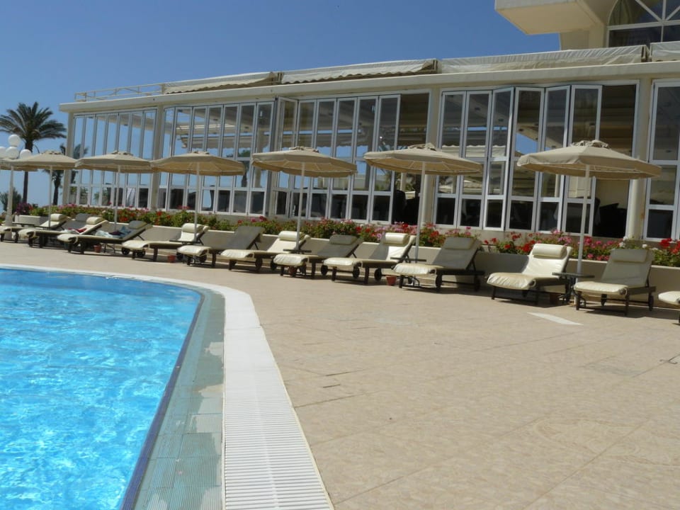 Leżaki przy basenie Rodos Palladium Leisure & Wellness