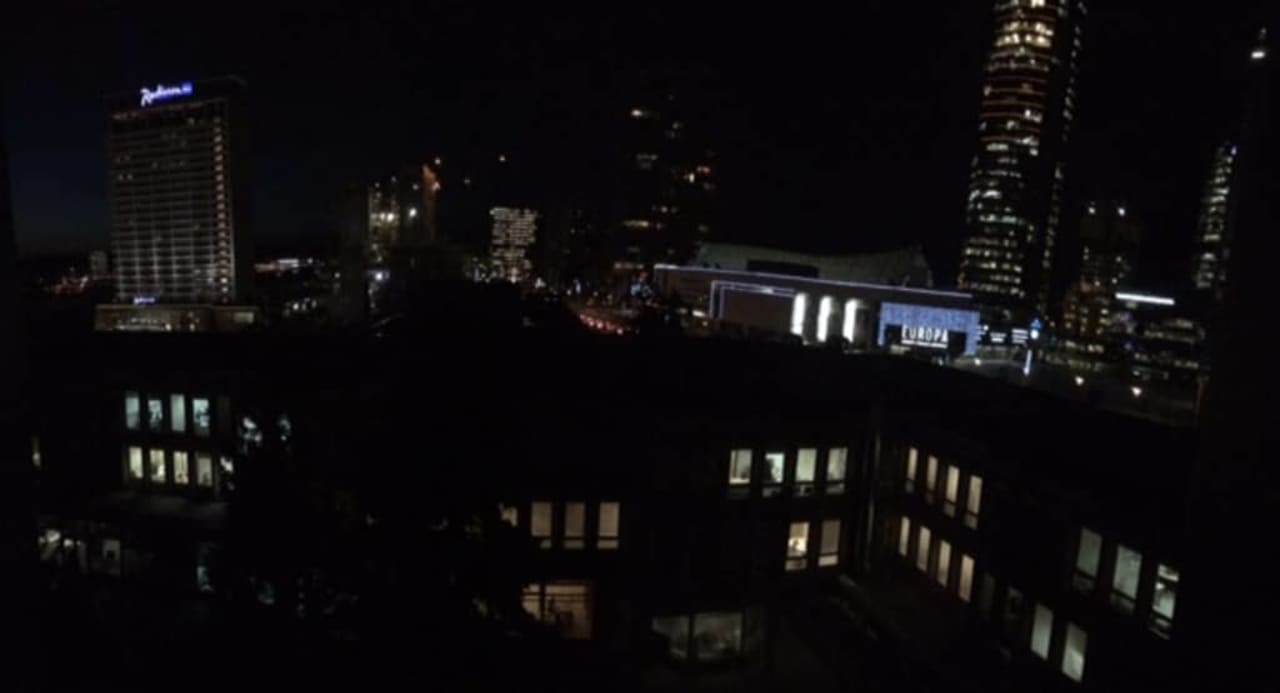 Wileński Manhattan nocą Best Western Hotel Naujasis Vilnius