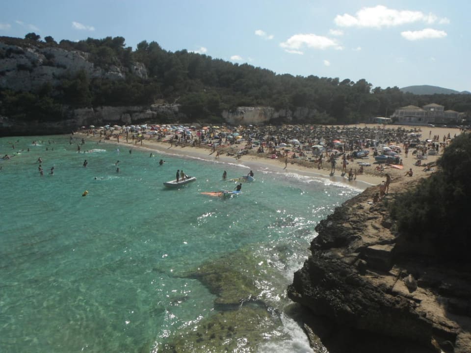 Strand auf der Westseite der Anlage blau punta reina