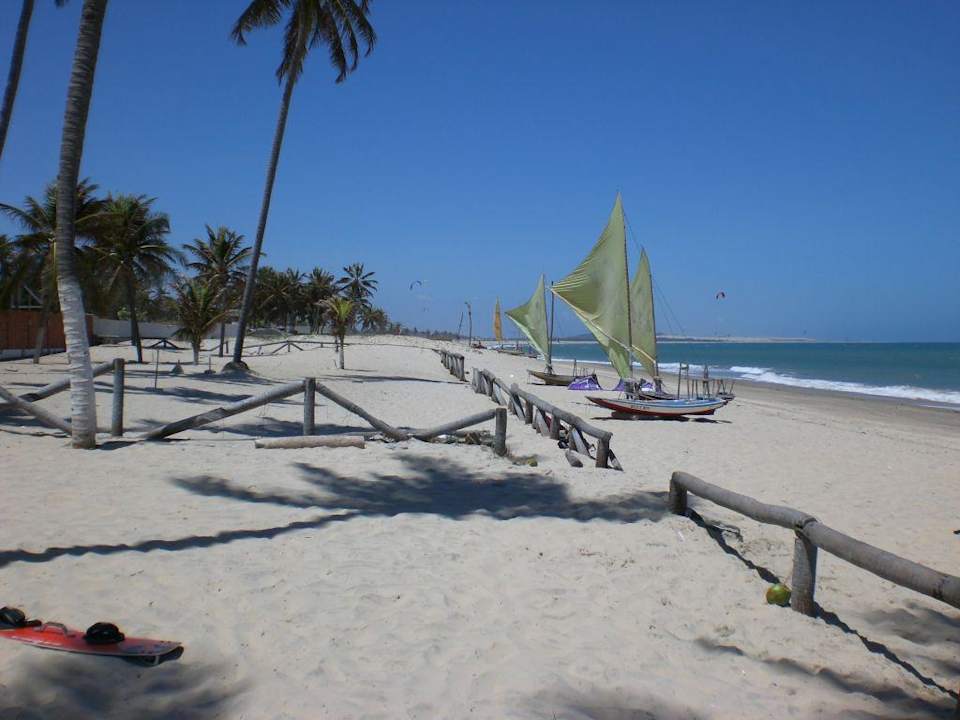 Unser Kitestrand vor dem Hotel Hotel Pousada Tropical Wind
