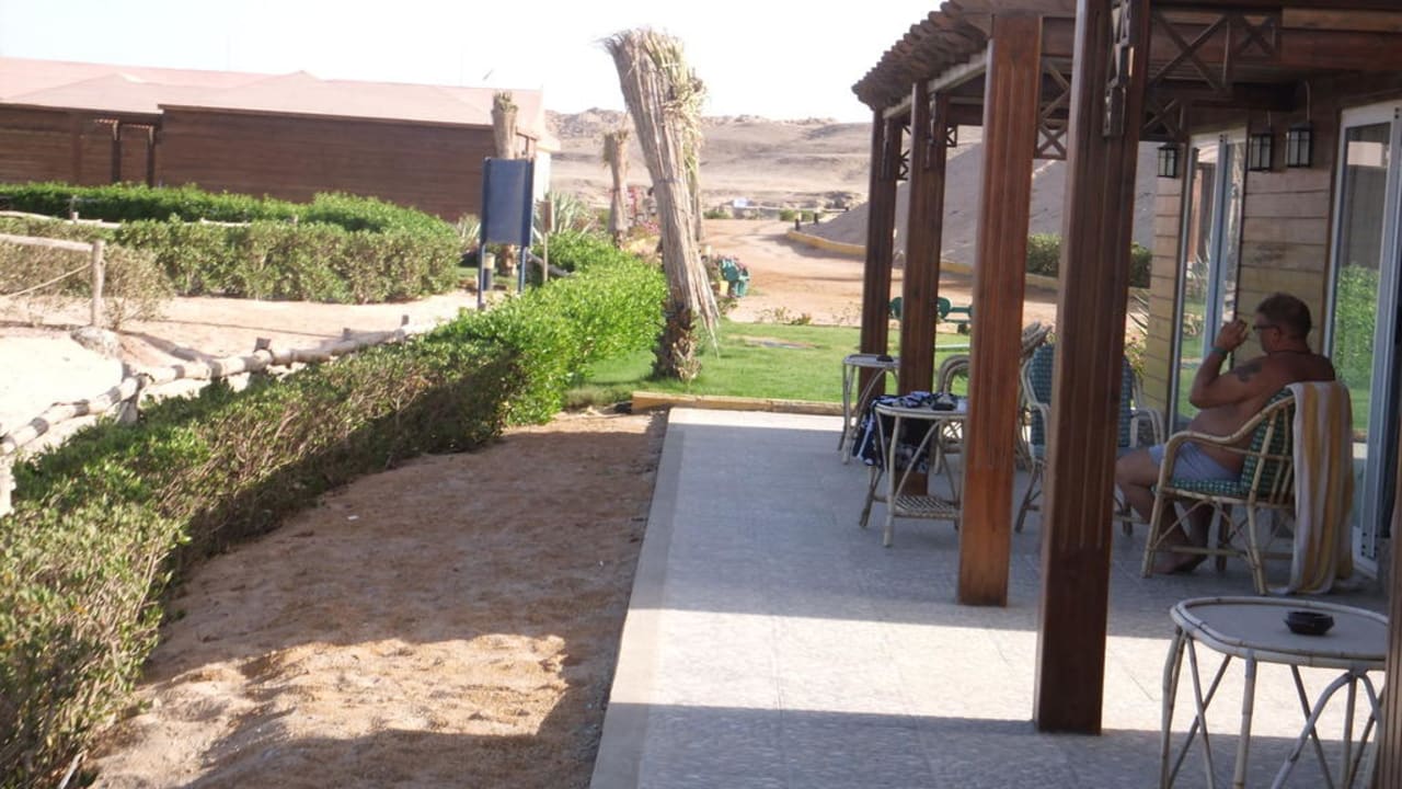 Terrasse vom Bungalow Siva Golden Bay Makadi