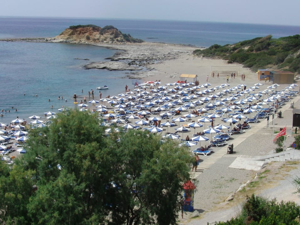 Strand, Sonnenschirme, Beachvolley Rodos Princess Beach Hotel & Spa