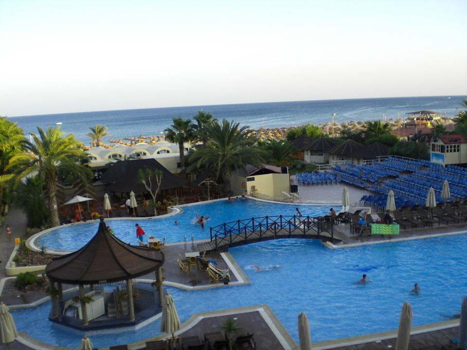 Blick vom Balkon Hotel Paradis Palace