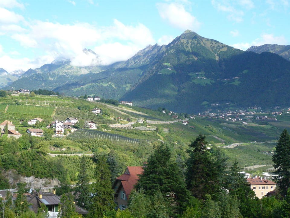 Aussicht beim Frühstück Hotel Villa Irma